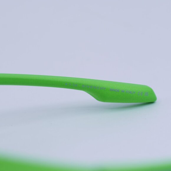 Givenchy GV40049U 94C Sunglasses Green Geometric Frame, Blue Mirror Lenses - Picture 7 of 10